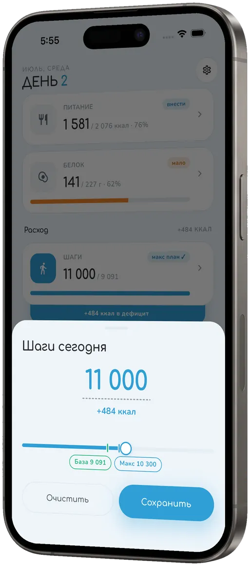 Шаги в дефицит